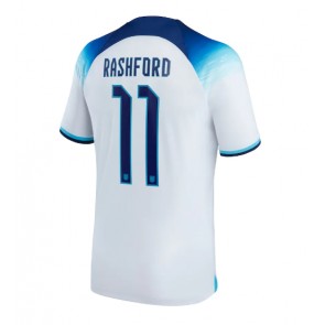 Engleska Marcus Rashford #11 Domaci Dres SP 2022 Kratak Rukavima
